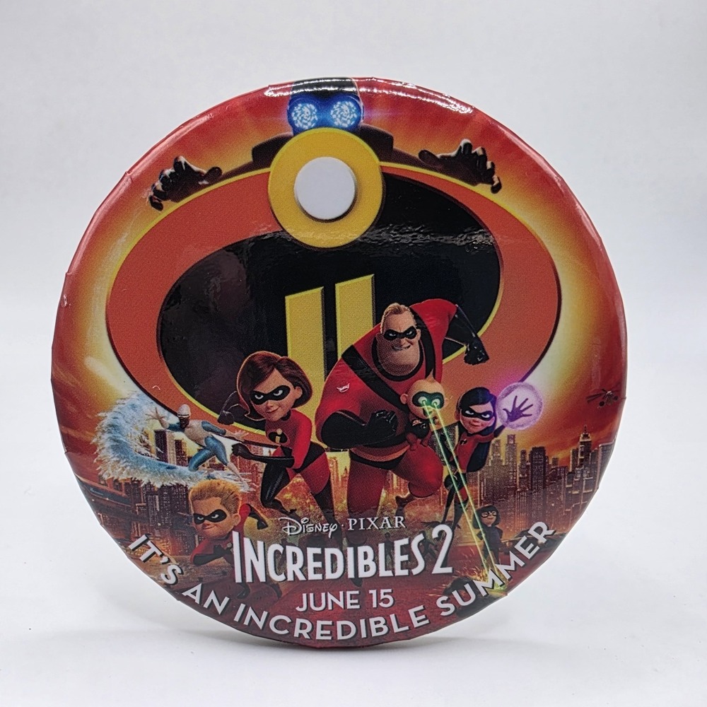 Disney INCREDIBLES 2 Celebrating Pixar Fest Pin Badge Pinback Button Pin